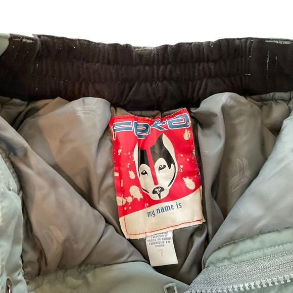 FERA Insulated Ski Snow Pants Youth/Kids 7 Blue Adjustable Waist Cargo Pockets - Picture 11 of 12